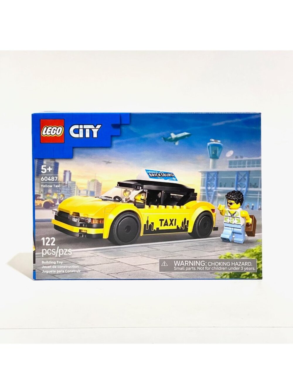 LEGO City 60487 Yellow Taxi Car Building Set NIB New in Hand